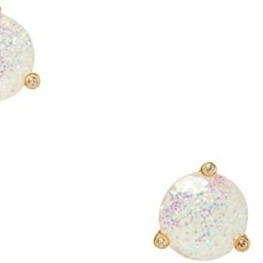 Kate Spade Glitter Round Opaque Earrings - Picture 4 of 4